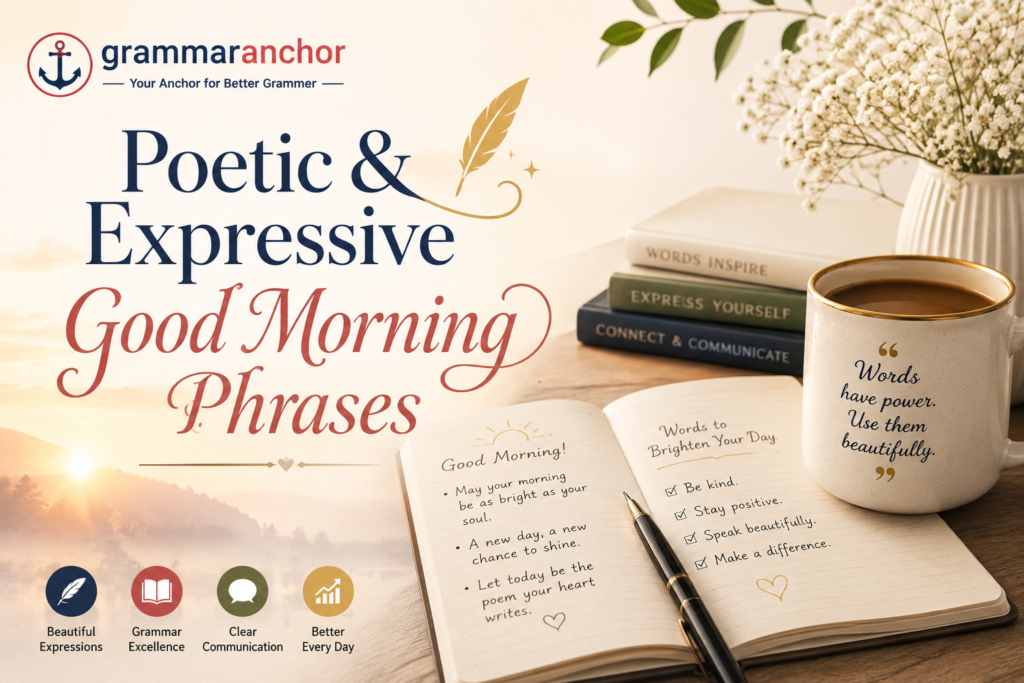 Poetic & Expressive Good Morning Phrases