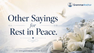other sayings for rest in peace
